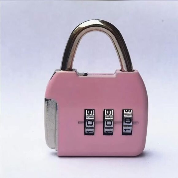Pink Combination Lock S1276 - Picture 1 of 3